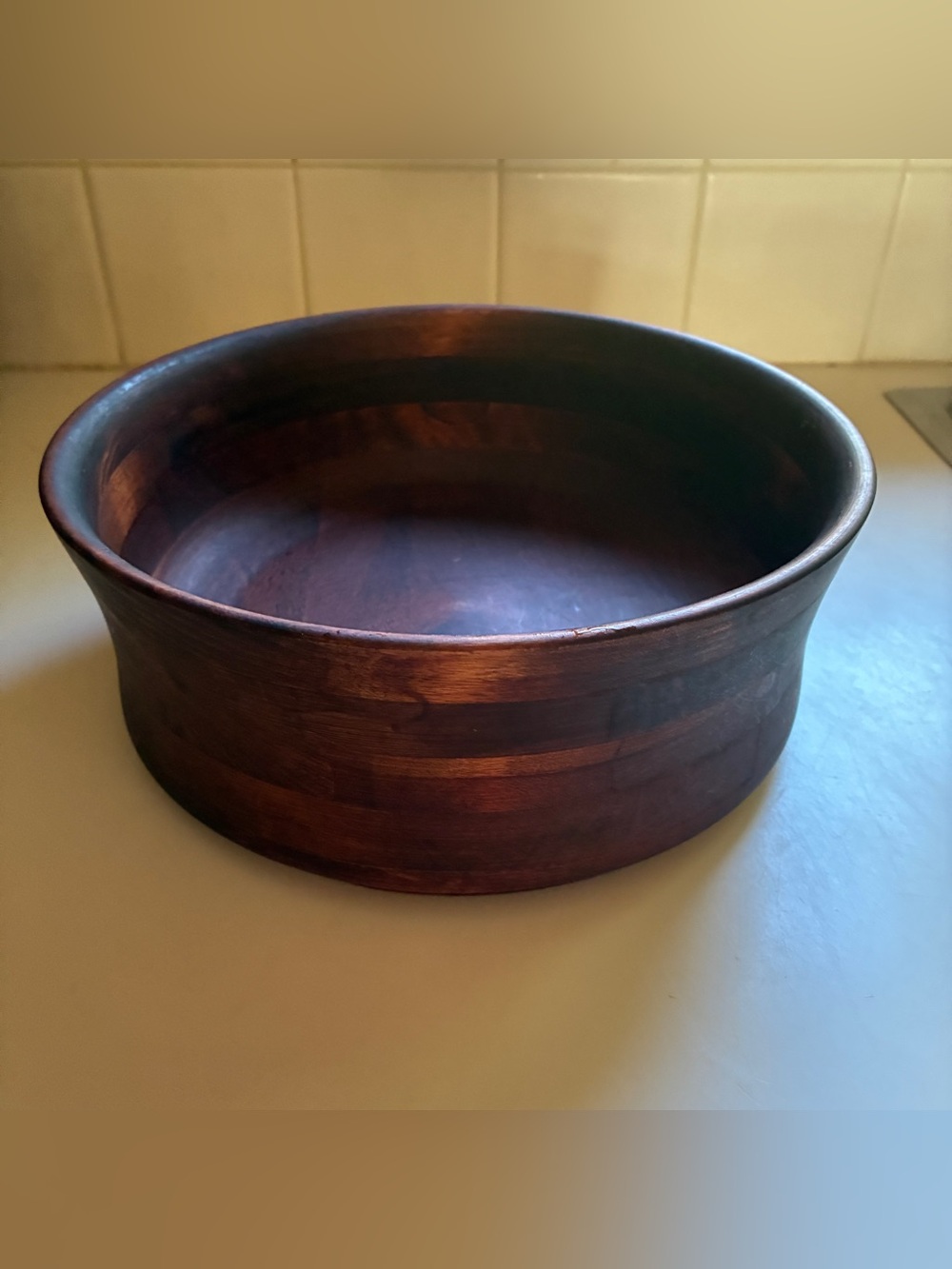 Canadian Maple and Teak MCM salad bowl